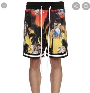 LIFTED ANCHOR MERCUTIO BASKETBALL SHORTS WITH FLORAL/WOMEN